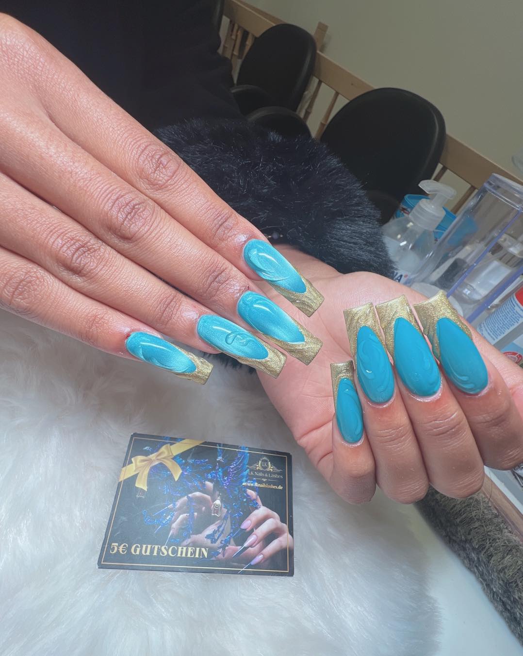 AUFFÜLLEN: Weiß Babyboomer / Ombre / French / Glitzer